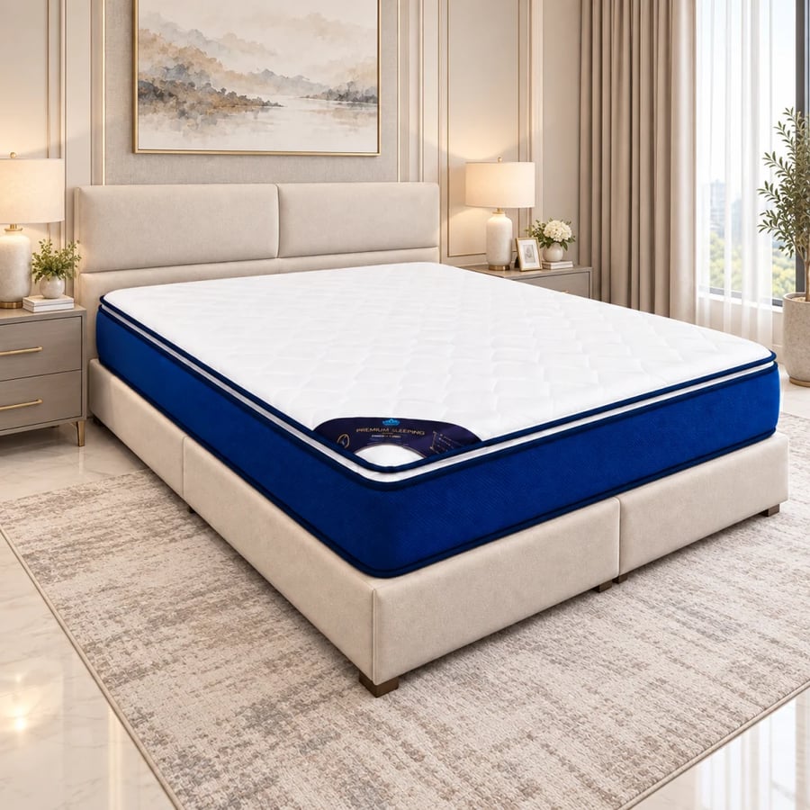 مرتبة سوبر دايموند الطبية مع لبادHR – ارتفاع 20 سم
