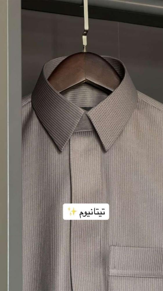 لون تيتانيوم قماش رجالي