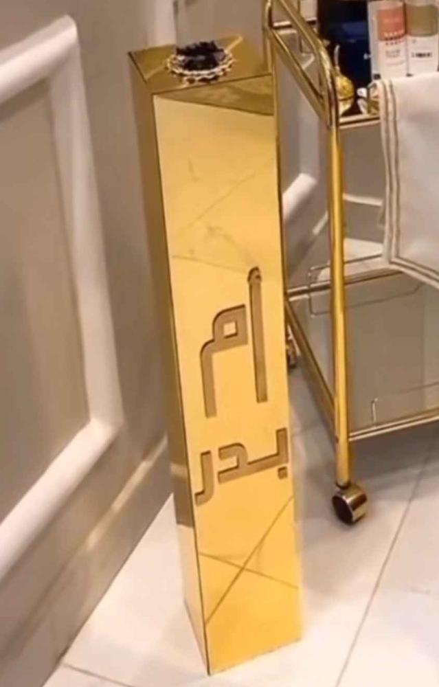 مباخر للاستقبال طويله مرايا لون ذهبي مباخر مداخل بعبارات مبخرة ضيوف
