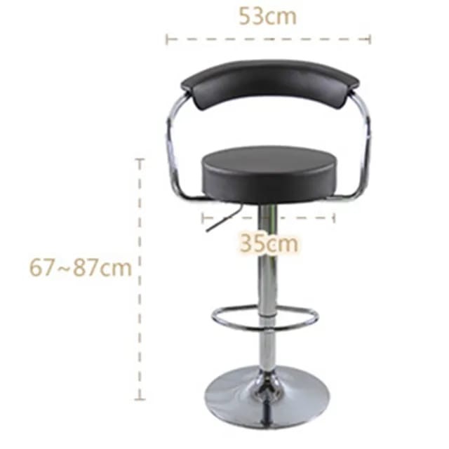 كرسي كافيه  جلد اسود