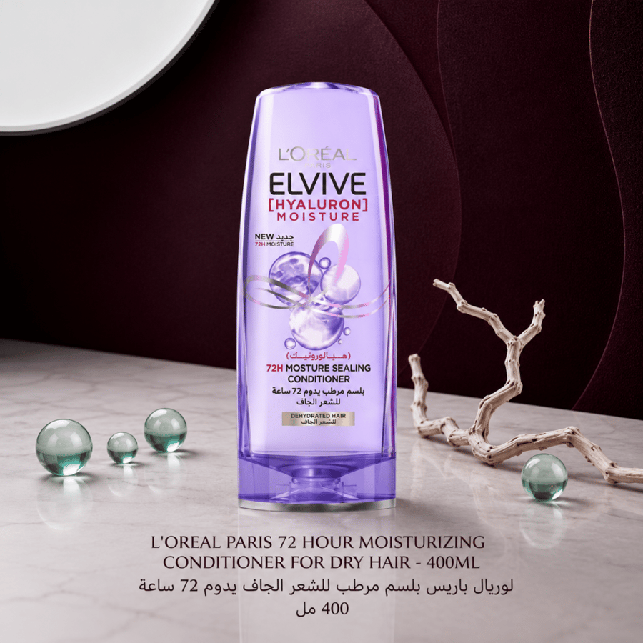 لوريال باريس | L’Oréal Paris Elvive  بلسم ترطيب 72 ساعة للشعر الجاف
