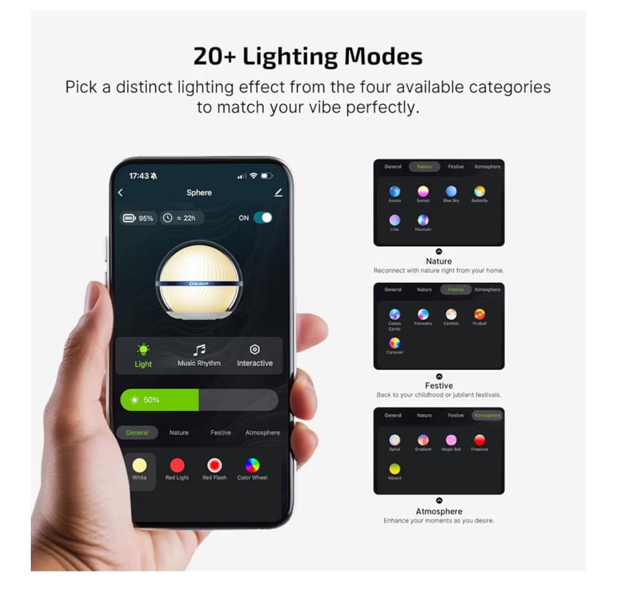 اضاءة Sphereمن Olight الذكي متعدد الاستخدام