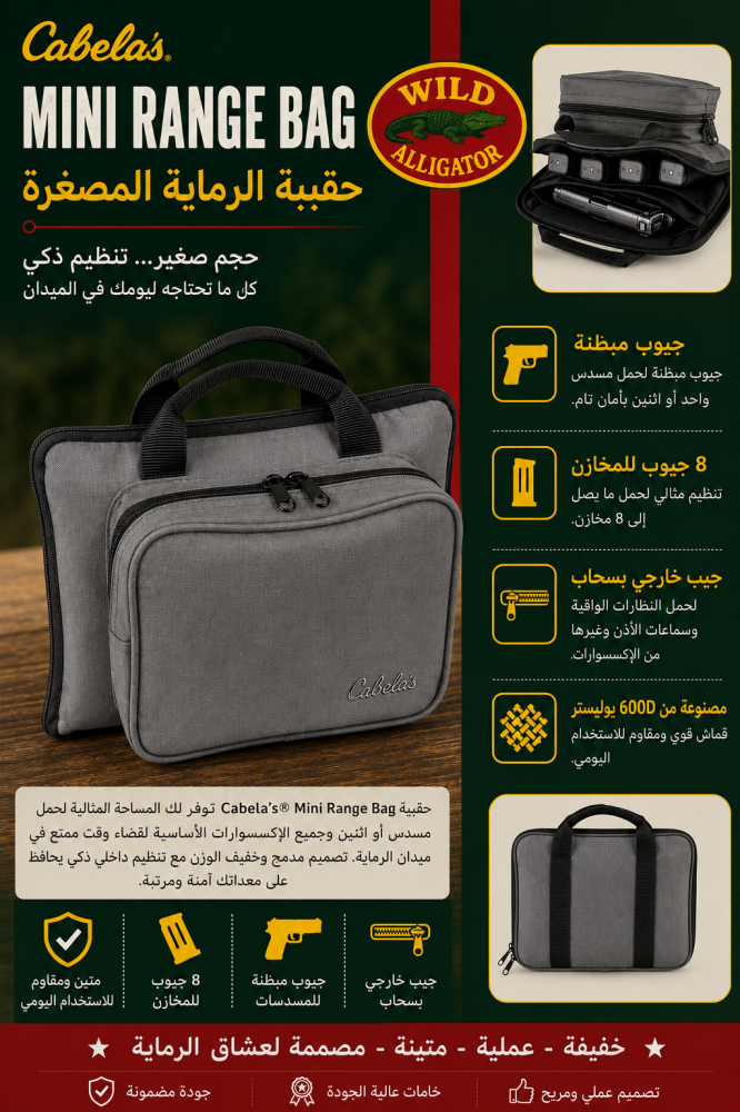 حقيبة الرماية Cabela’s® Mini Range Bag