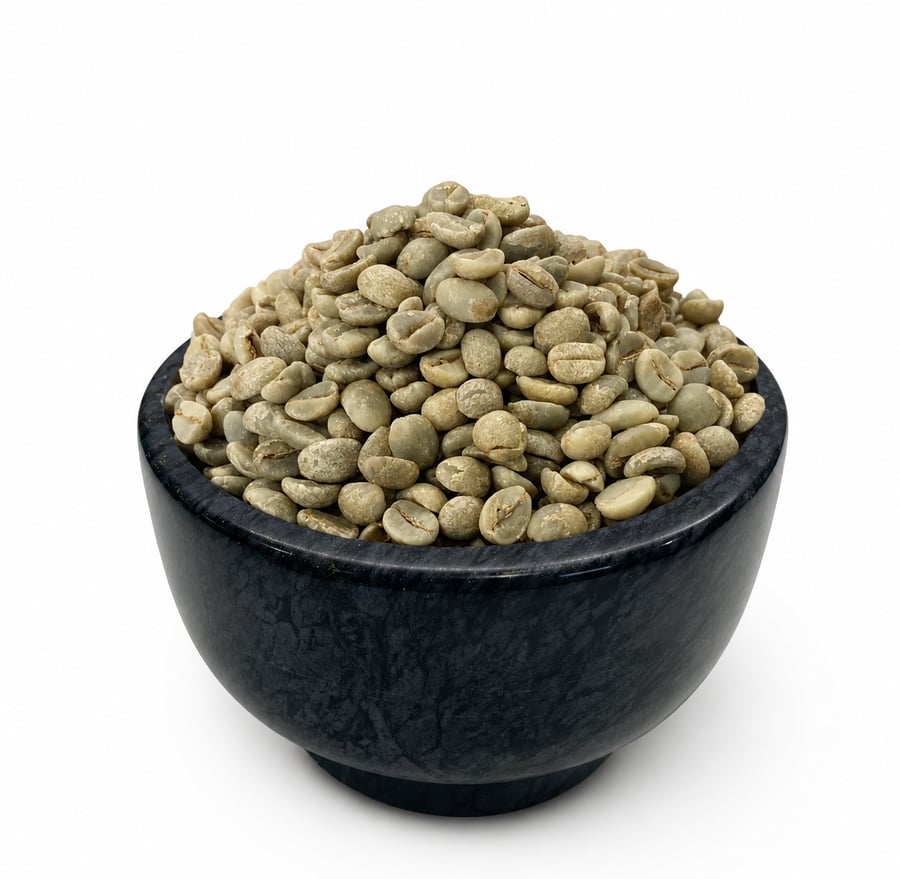 بُن يمني غير محمص - Unroasted Coffee Beans - 0.5 LB