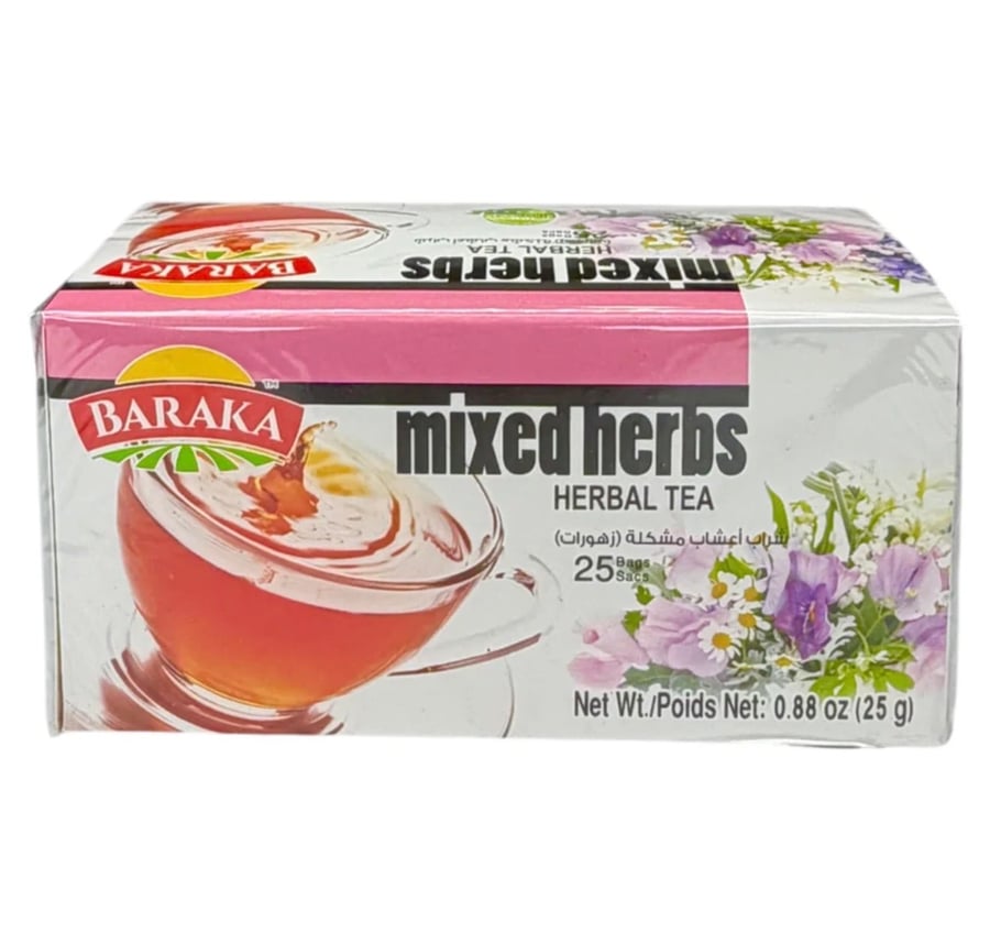 شراب أعشاب مشكلة (زهورات) - Baraka Mixed herbs Herbal tea 25 bags