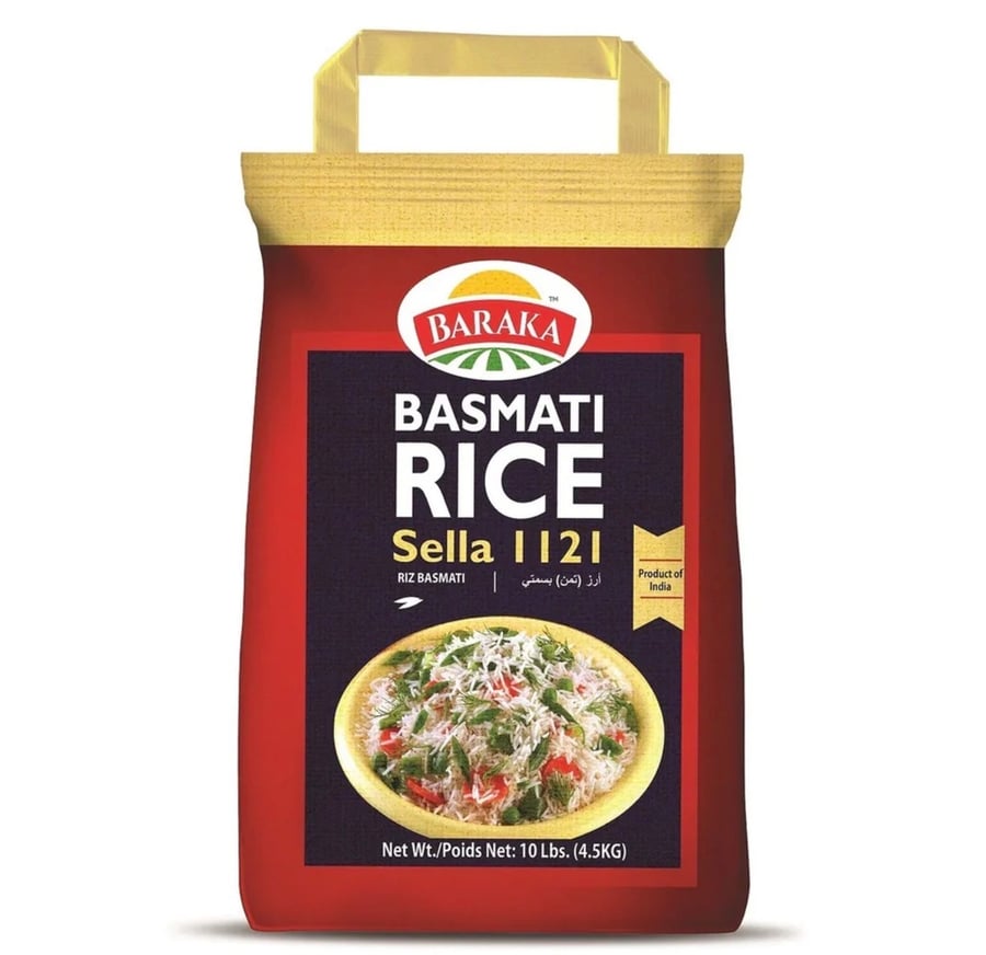رز  بسمتي - Baraka Basmati Rice Sella 10lb