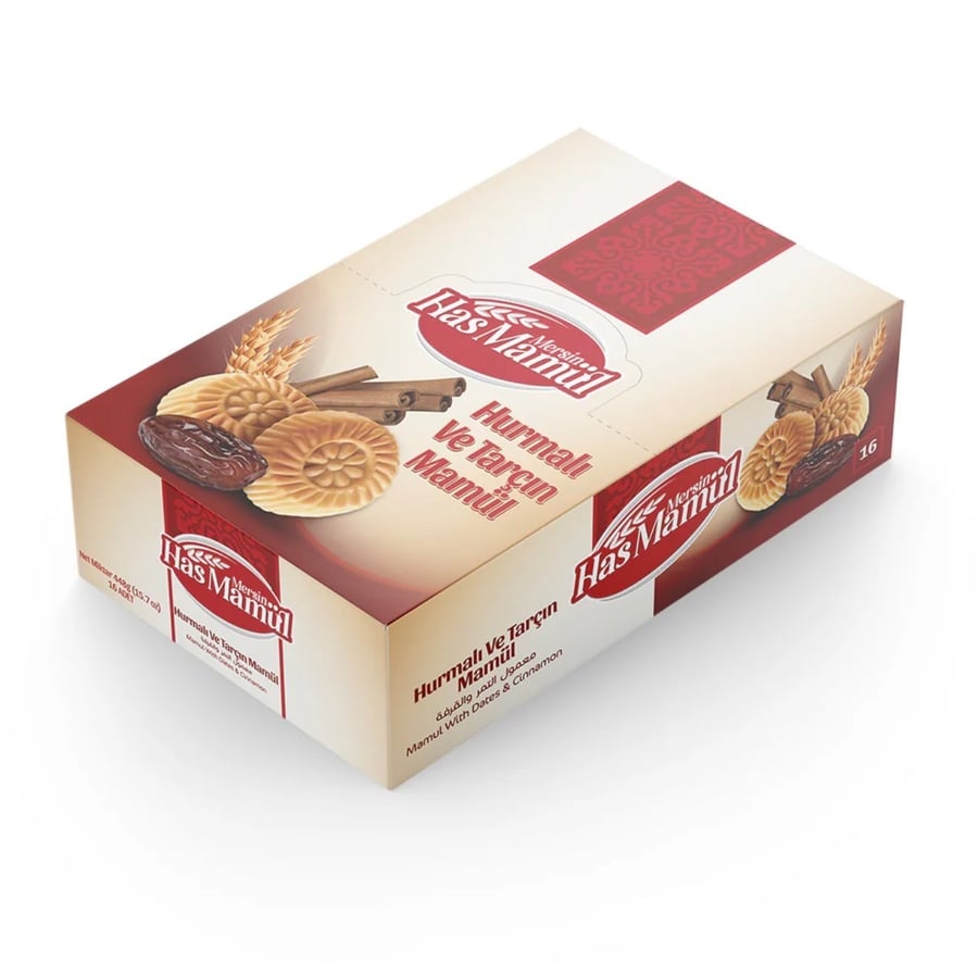 معمول بالتمر والقرفة - Has Mamul With Dates & Cinnamon 16 Pcs