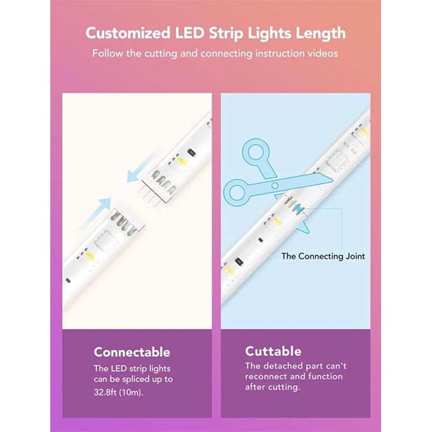 قوفي H61E1 شريط اضاءة LED ذكي 5 متر ضمان سنتين