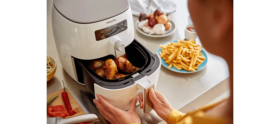Philips HD9645/24 Air Fryer, 8L Capacity, 1425W, 2-Year Warranty