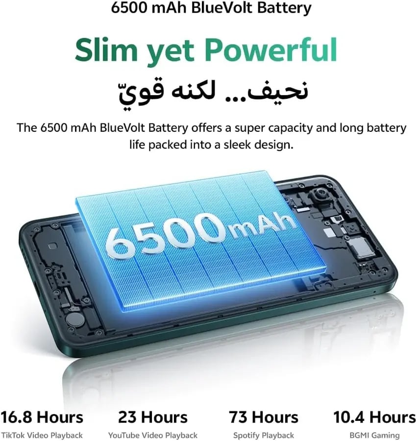 فيفو Y31 شبكة الجيل الخامس 5G (أخضر ياقوتي، رام 12GB، 256GB) 6500mAh
