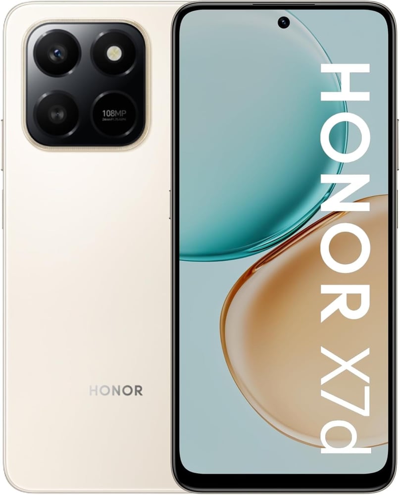 Honor X7d, 256GB, 8GB RAM, 6.77-inch, Desert Gold, 2-year warranty