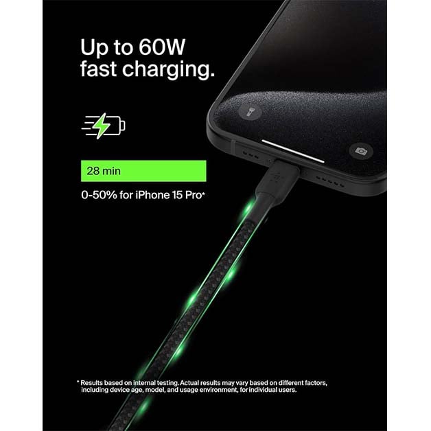 Belkin Boost Charge USB-C to USB-C Braided Cable (1 meter) 2-year warranty