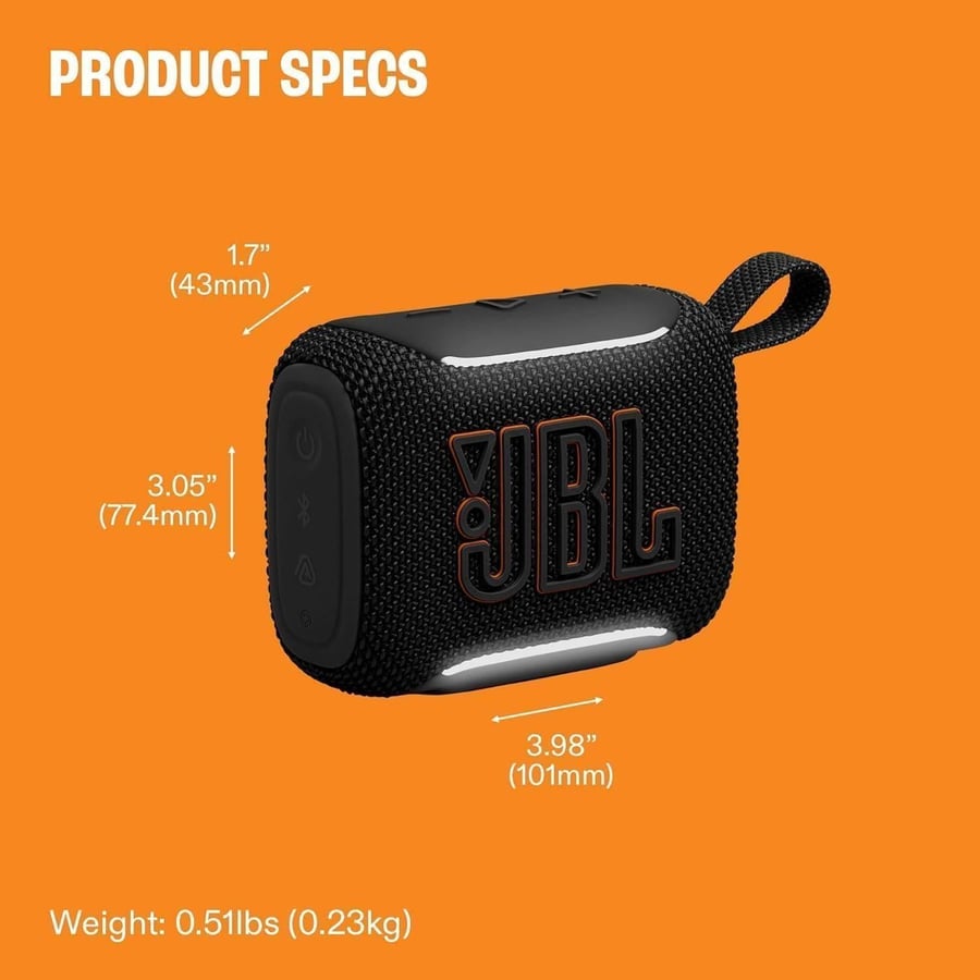 جي بي ال GO5 Ultra مكبر صوت سهل الحمل يعمل بالبلوتوث احمر ضمان سنتين