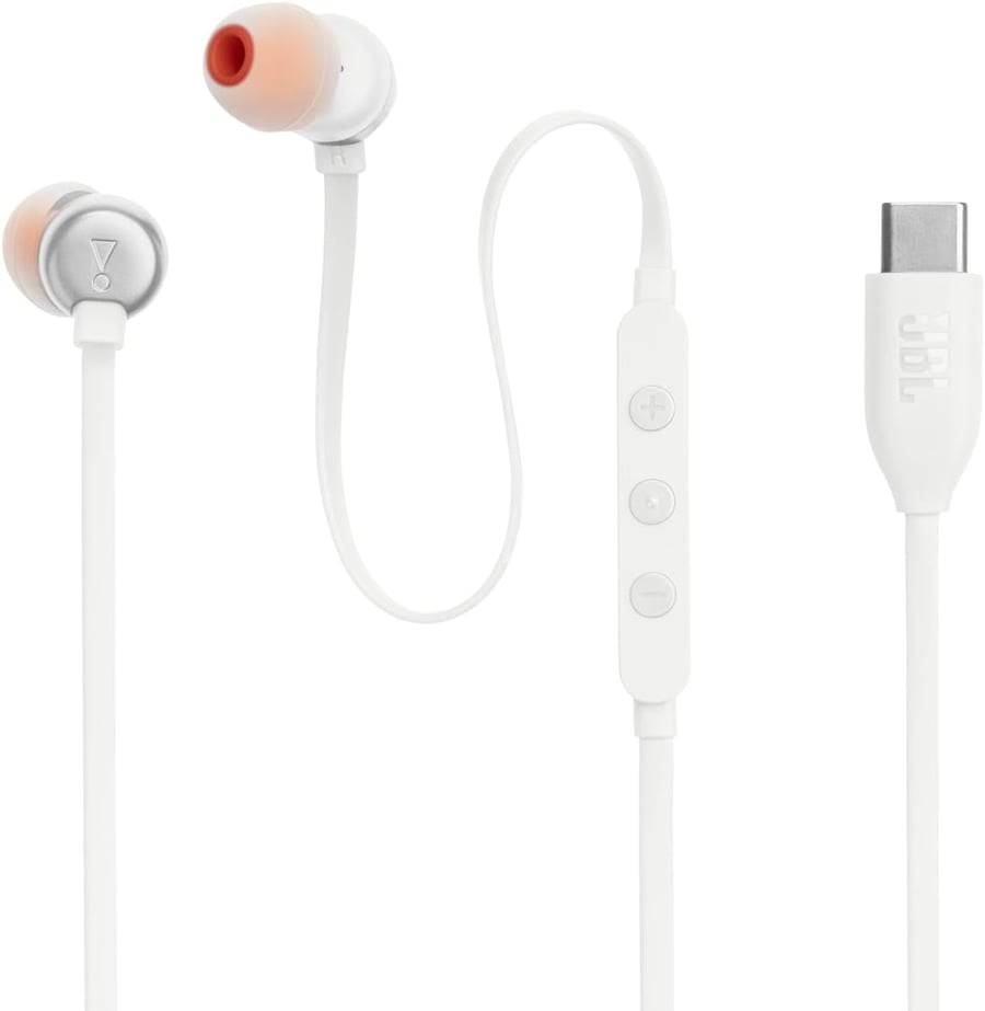 جي بي ال Tune 310C سماعات اذن سلكية ابيض ضمان سنتين