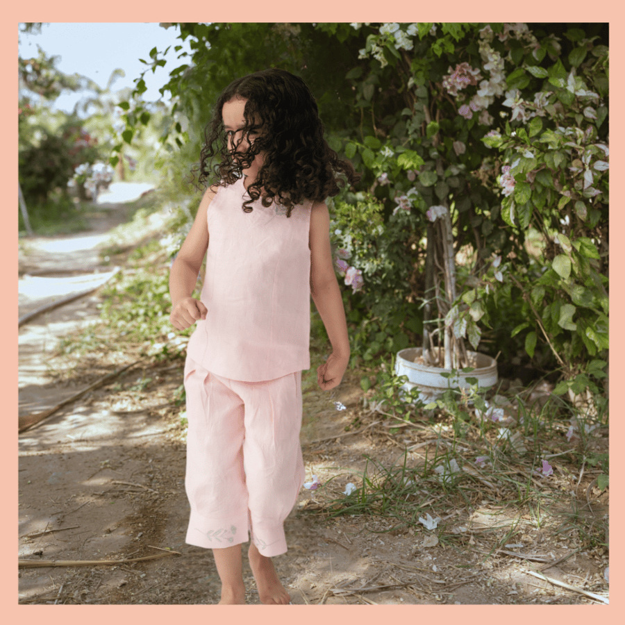 Linen Set - Pastel Pink