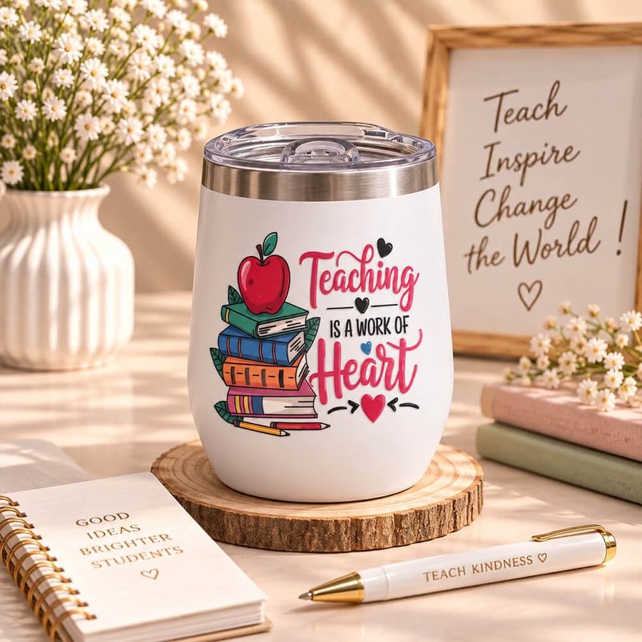 كوب حراري يوم المعلم – Teaching is a Work of Heart