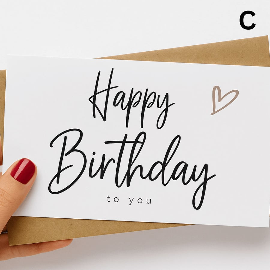 بطاقة Happy Birthday