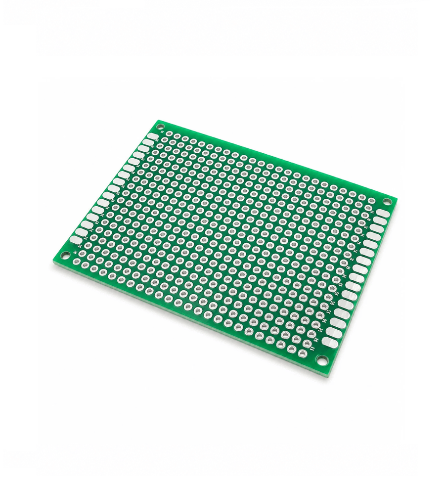 لوحة PCB بروتوتايب مثقبة مزدوجة الوجه FR4 مقاس 9*7 سم