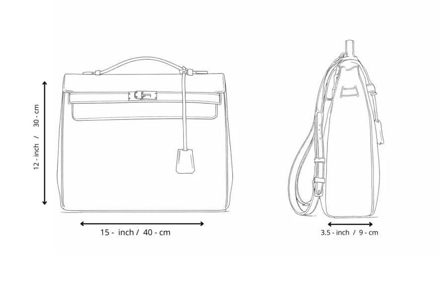 GOLD BROWN LAPTOP BAG 16 inch