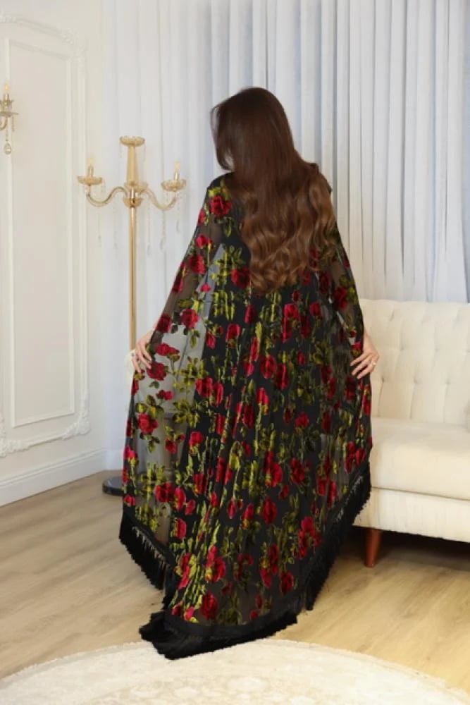 جلابيه شيفون مخمل