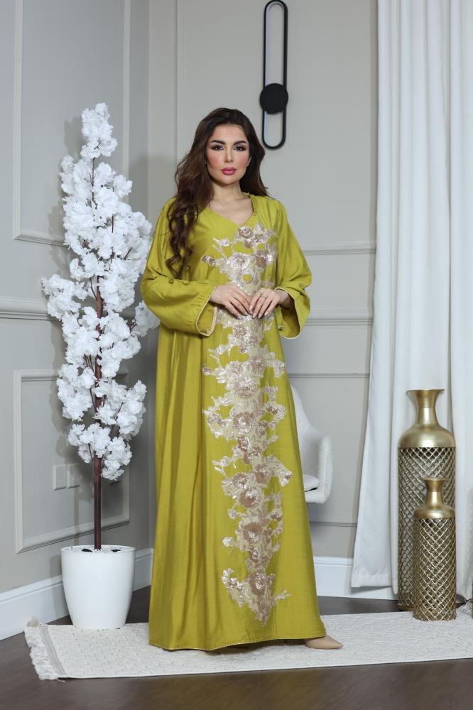 جلابيه بخام سويسري بكلفه لماعه