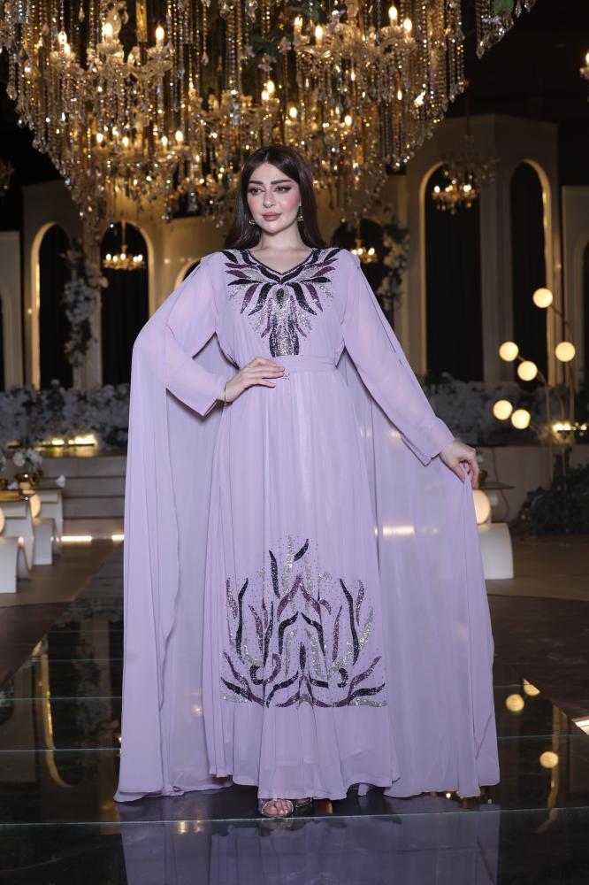 جلابيه سهره شيفون تطريز شك