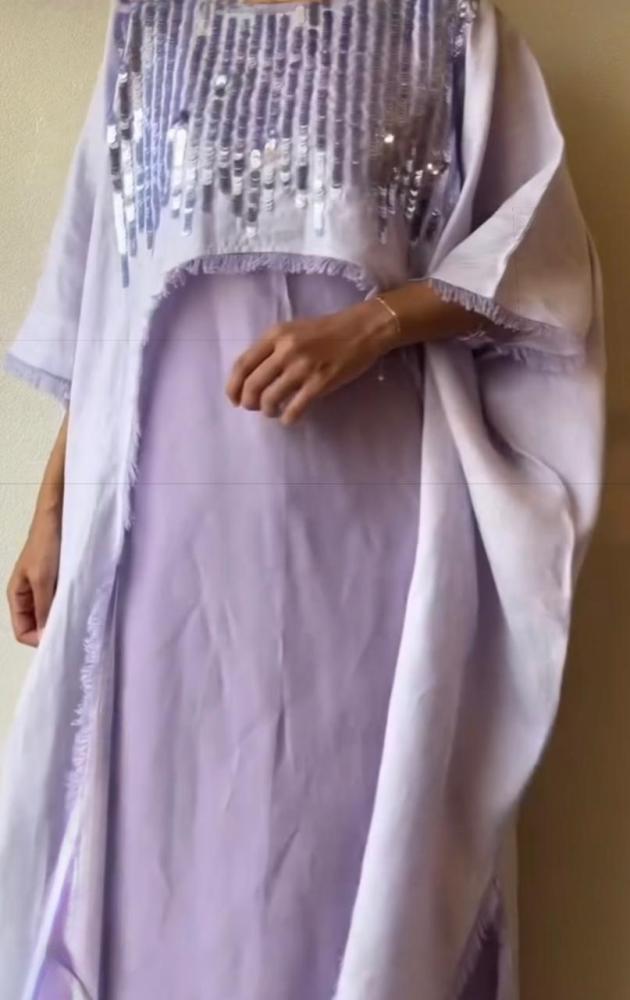 جلابيه لينن مطرزه