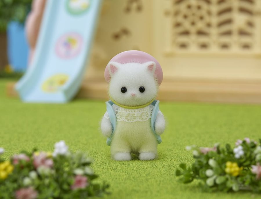سيلفانين فاميلي صغير القط الحريري مع اكسسوارات ||Sylvanian Families Sil cat Baby
