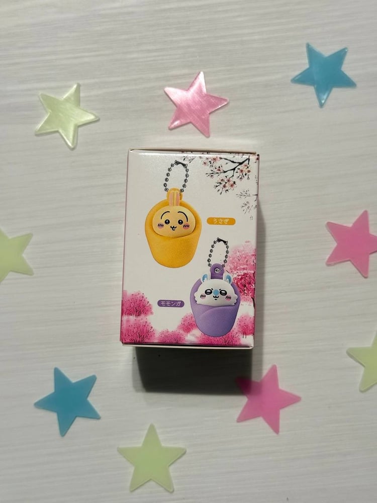 ميدالية تشيكاوا بلايند بوكس بملمس مخملي ناعم (شخصية عشوائية) ||CHIIKAWA blind box Keychain