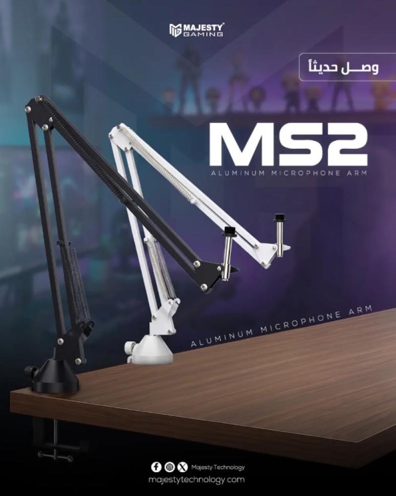 ستاند مايك احترافي مع مقبض تثبيت للطاوله شكل داءري متين بنظام زمبرك