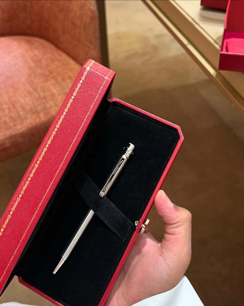 Men's Cartier brand pen with name engraving