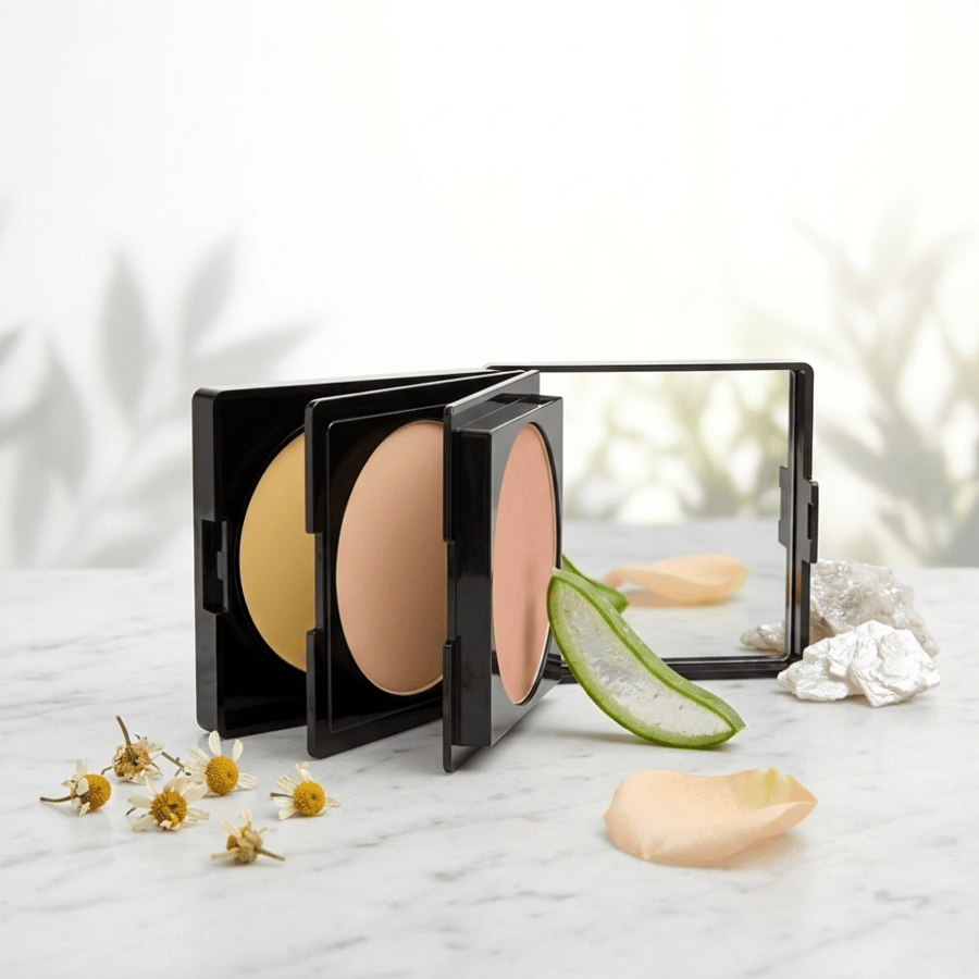 بودرة وجه 3 ألوان – Rose Powder