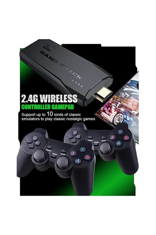 Generic جهاز ألعاب لاسلكي HDMI للتلفزيون – 3000 لعبة كلاسيكية، ووحدتي تحكم، وجهاز ألعاب ريترو صغير