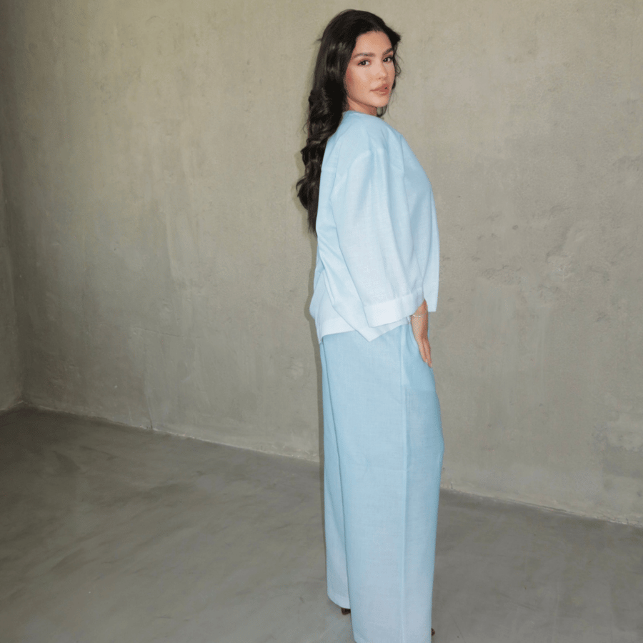 طقم كامل | Summer Waves - Baby Blue