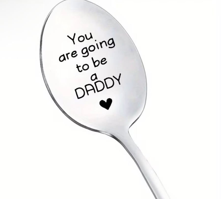 ملعقة “Daddy to Be” المحفورة