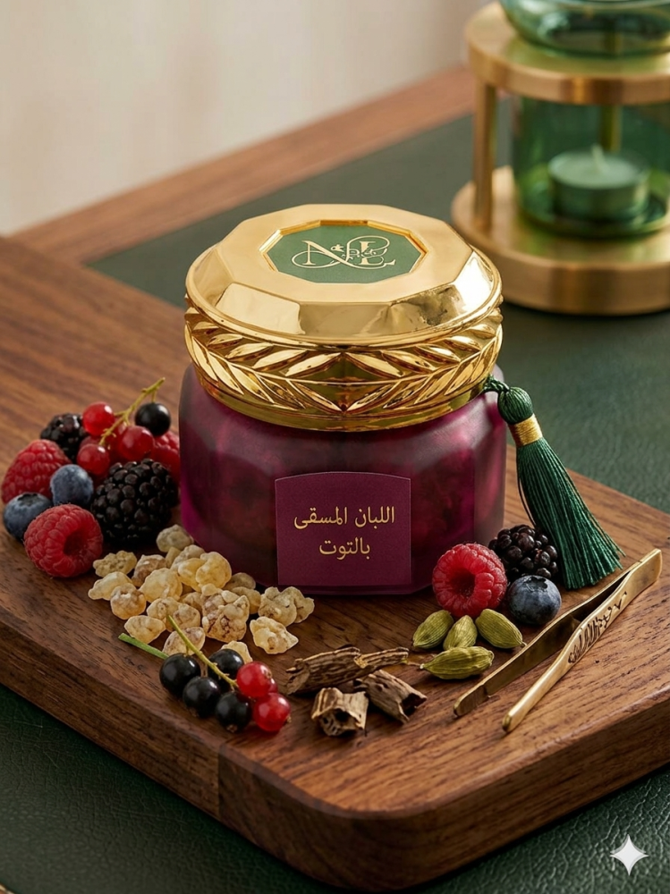 اللبان المسقى بالتوت