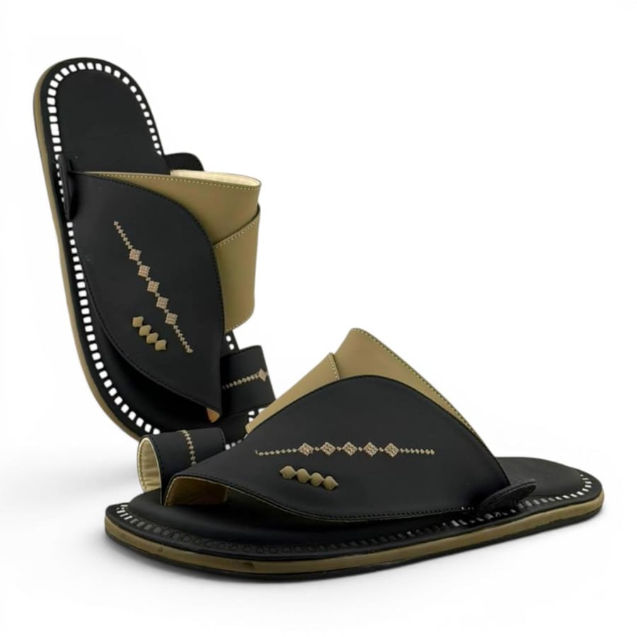 Al Fanoos Arabic Sandals Lumiere Walk 226 Black Olive