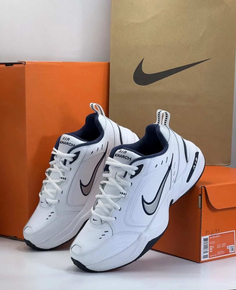 Nike Air Monarch IV White Navy