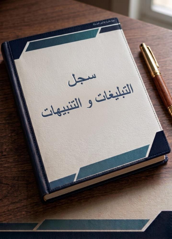 سجل التبليغات و التنبيهات