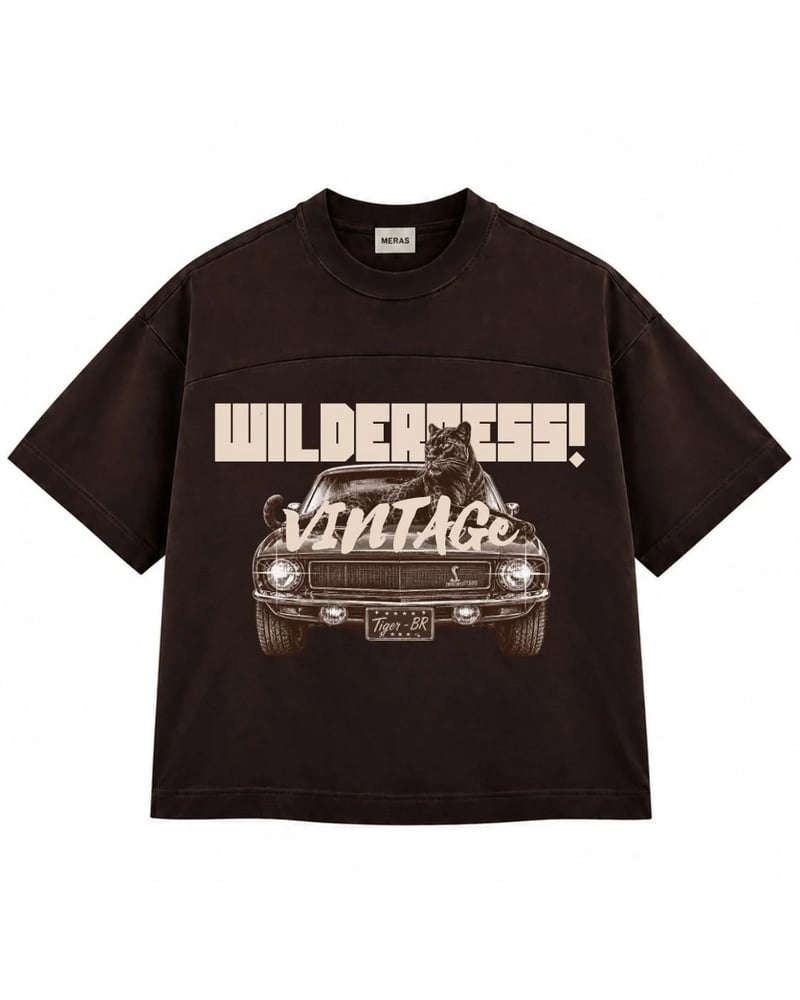 T shirt Dark Brown - Vintage Wilderness