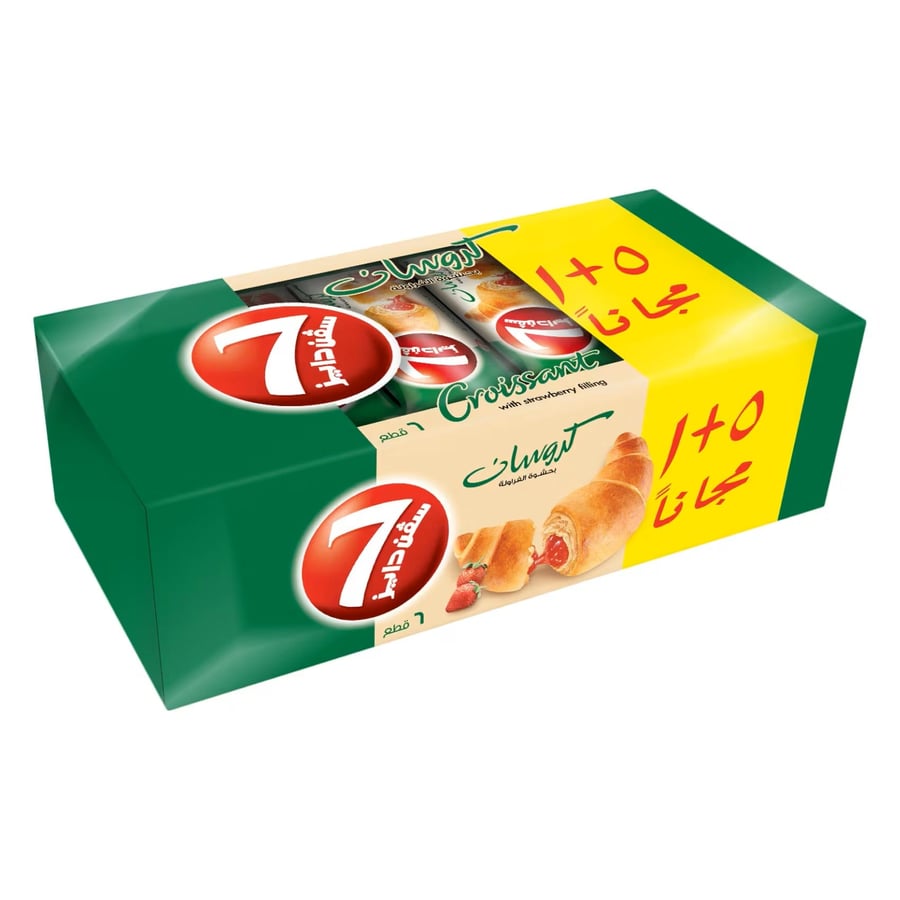 شدة كروسان سفن دايز فراولة 6 *55 جم