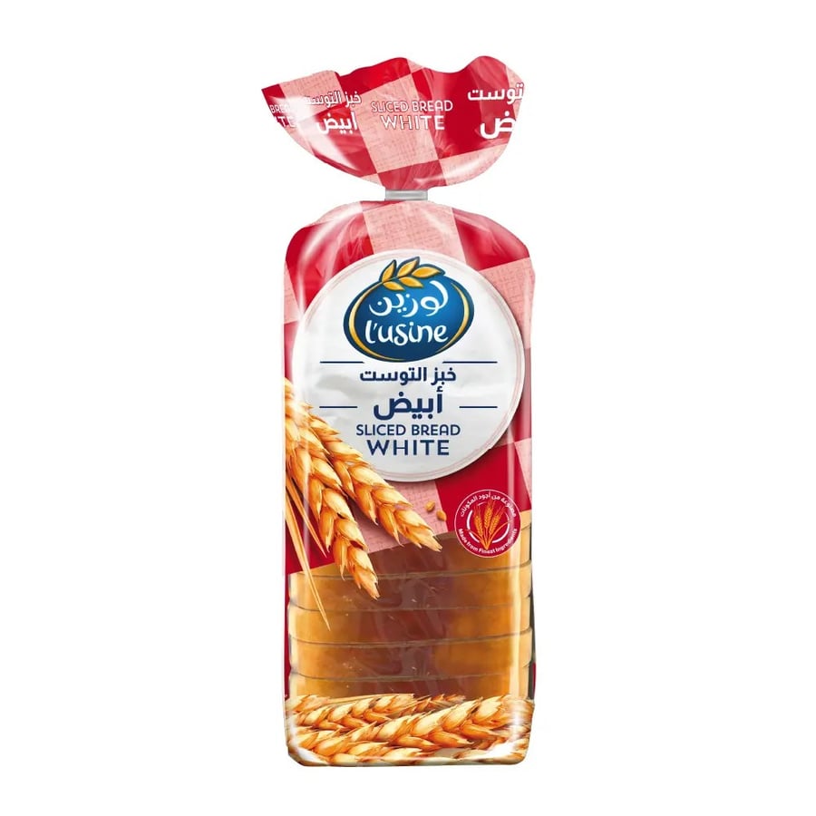 خبز توست ابيض لوزين 600 جم