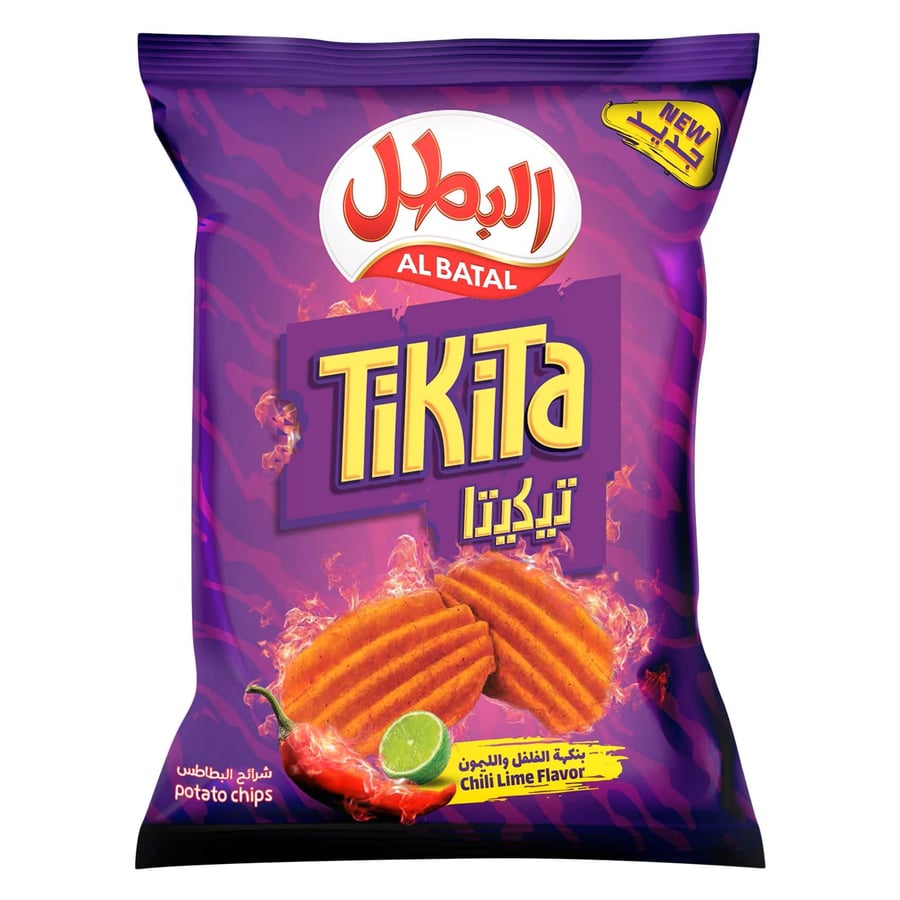 بطاطس البطل تيكيتا فلفل وليمون 155 جم