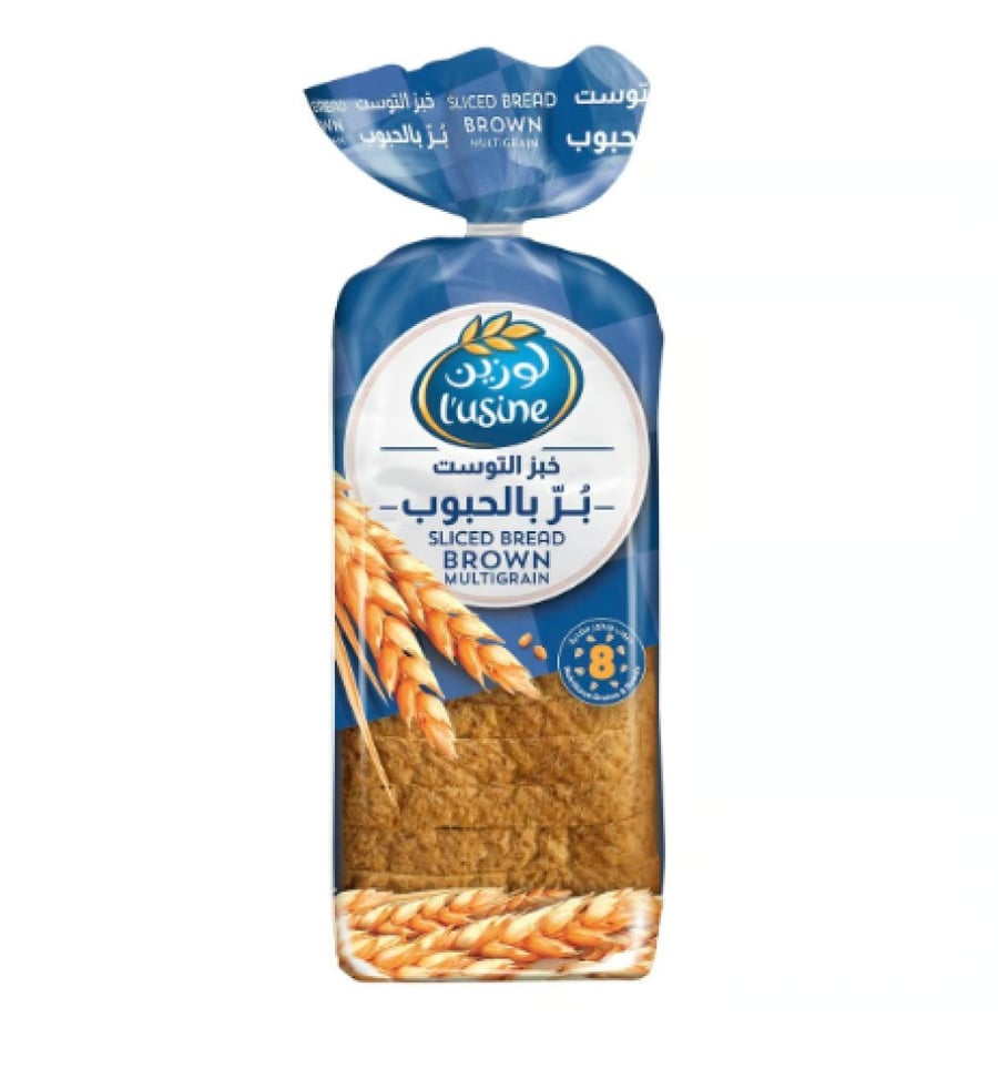 خبز توست بالحبوب لوزين 600 جم