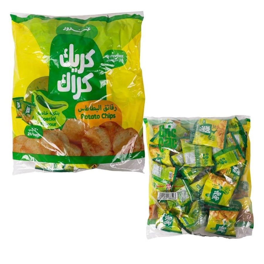 كيس بطاطس كريك كراك نكهة خاصة 14* 12 جم