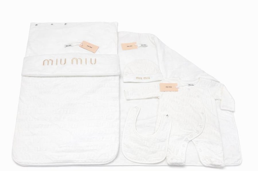 Miu Miu Signature White Baby Set