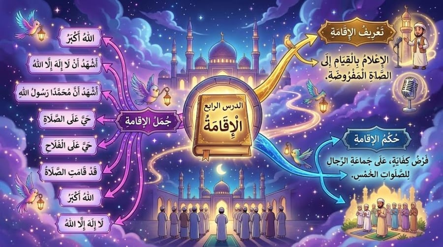 الدراسات الاسلامية الصف الخامس الفصل الأول(تلخيص +اوراق عمل )
