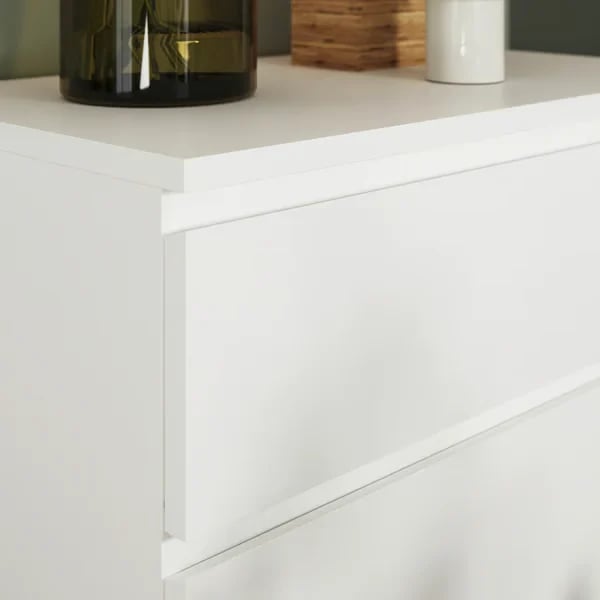 White 3-drawer wardrobe - an elegant touch design