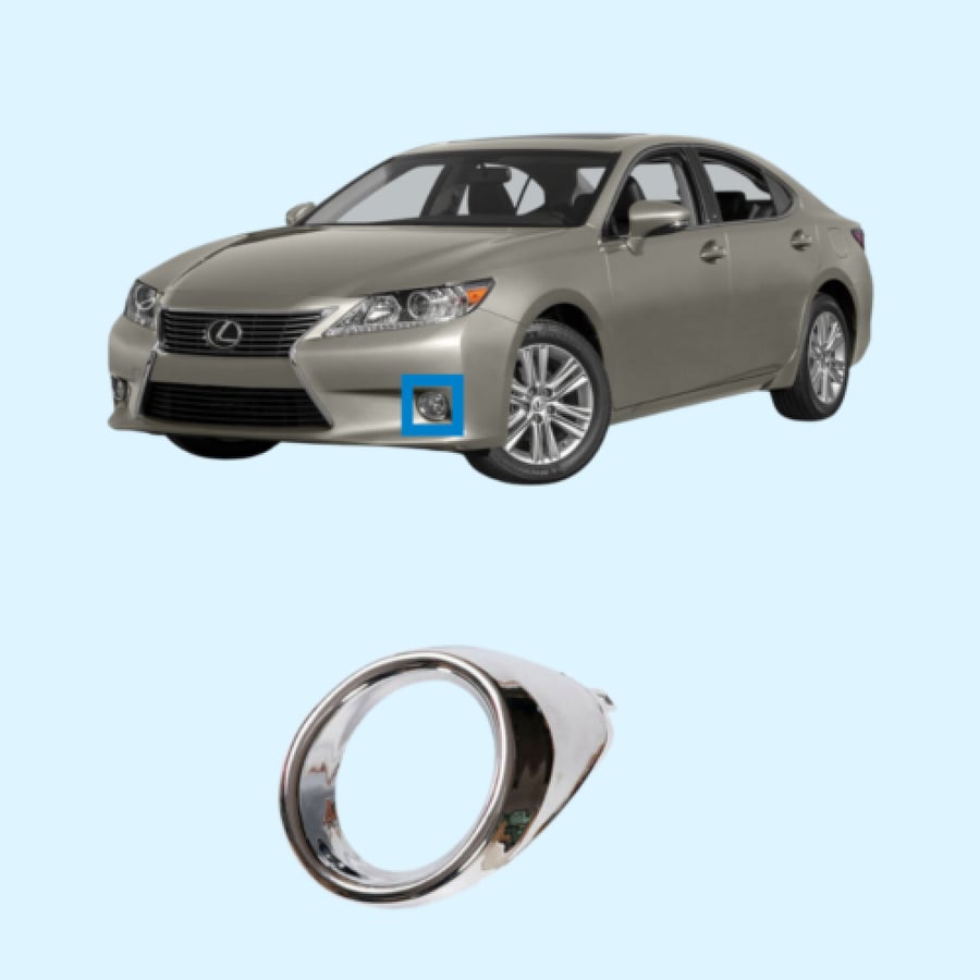 ديكور كشاف ES350 2013-2015 FOG COVER CHROME