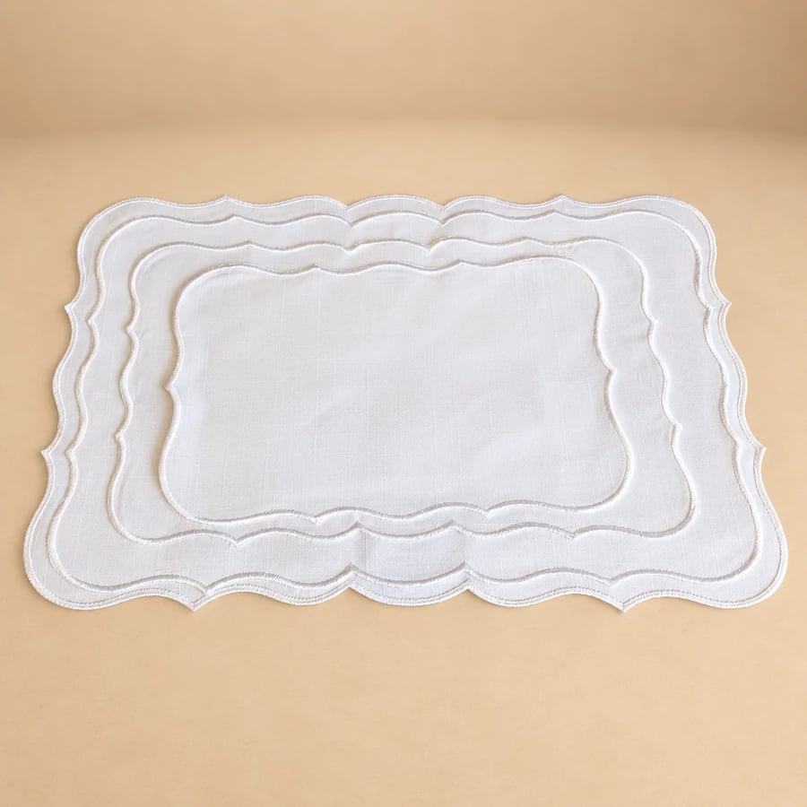 White bedspread
